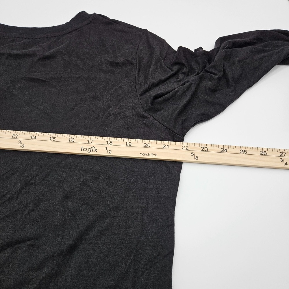 Disney Mickey‎ Mouse Merry And Bright Black Long Sleeve Shirt S Womens - Picture 5 of 6